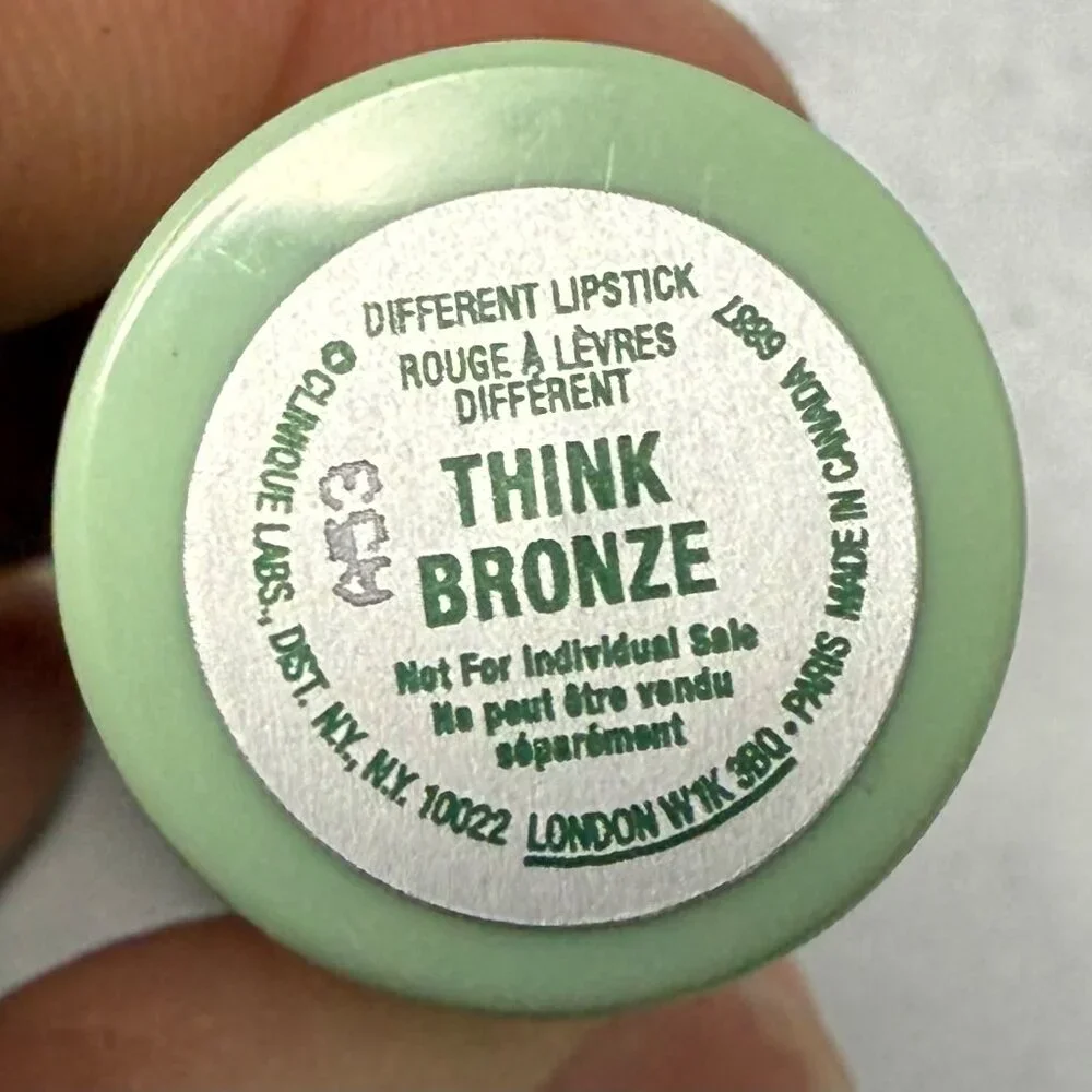 NEW Clinique THINK BRONZE ~ Different‎ Lipstick Green Tube